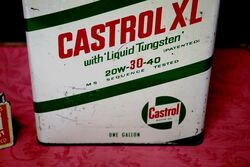 Vintage Castrol Z XL 20W3040 One Gallon Motor Oil Tin