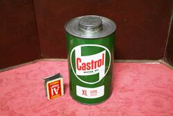 Vintage Castrol "Z" XL Super Grade 1qrt Canister Tin.