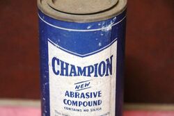 Vintage Champion Abrasive Compound Tin