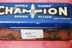 Vintage Champion Extra Range Spark Plug Tin