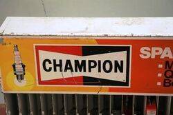Vintage Champion Spark Plug Dispensing Wall Rack