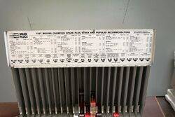 Vintage Champion Spark Plug Dispensing Wall Rack