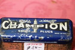 Vintage Champion Spark Plug Tin