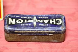 Vintage Champion Spark Plugs Tin