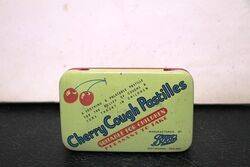 Vintage Cherry Cough Pastilles Tin. #