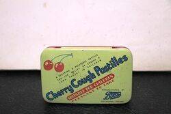 Vintage Cherry Cough Pastilles Tin 