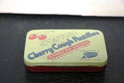 Vintage Cherry Cough Pastilles Tin 