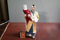 Vintage China Figure DecanterBottle