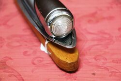 Vintage Chrome Park Light Wood Mounted