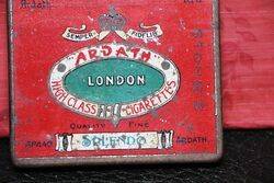 Vintage Cigarette Tin Ardath London Tin