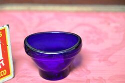 Vintage Cobalt Blue Glass Eye Wash Cup