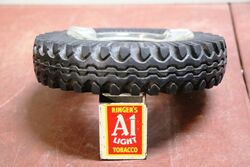 Vintage Continental  Rubber and Glass Promotional  Ashtray