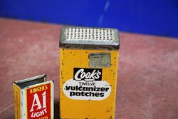 Vintage Cookand39s Vulcanizing Patches Tin