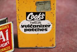 Vintage Cookand39s Vulcanizing Patches Tin