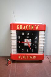 Vintage Craven A Smith Sectric Advertising Wall Clock 