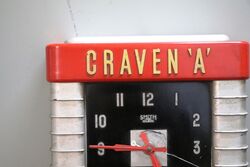 Vintage Craven A Smith Sectric Advertising Wall Clock 