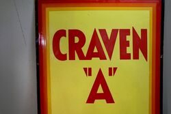 Vintage Craven  Cigarettes Enamel Advertising Sign