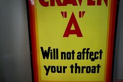 Vintage Craven  Cigarettes Enamel Advertising Sign