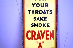 Vintage Craven and39and39Aand39and39 Double Sided Advertising Sign 