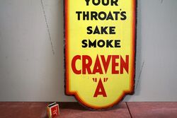 Vintage Craven and39and39Aand39and39 Double Sided Advertising Sign 