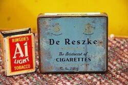 Vintage De Reszke Cigarettes Tin. Vintage De Reszke Cigarettes Tin.