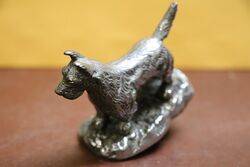 Vintage Desmo Car Mascot in the form of a Scottie Dog
