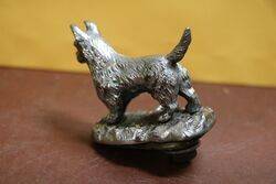 Vintage Desmo Car Mascot in the form of a Scottie Dog