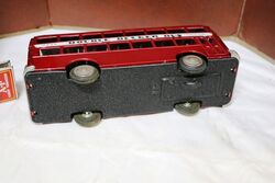 Vintage Double Decker Bus MF185 Friction Tin Toy