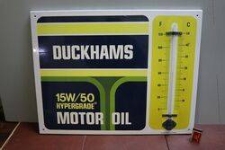 Vintage Duckhams 15W/50 Motor Oil Thermometer. #