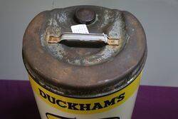 Vintage Duckhams 2050 Motor Oil 5 Gallon Drum in Good Condition 