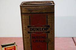 Vintage Dunlop Dusting Chalk Tin