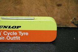 Vintage Dunlop Long Cycle Tyre Repair Outfit Tin