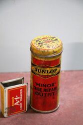 Vintage Dunlop Minor Tube Repair Outfit Tin.