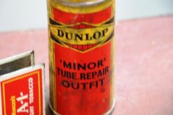 Vintage Dunlop Minor Tube Repair Outfit Tin