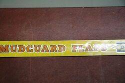 Vintage Dunlop Mudguard Flaps Shelf Strip Sign 