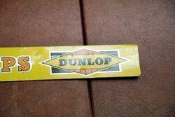 Vintage Dunlop Mudguard Flaps Shelf Strip Sign 