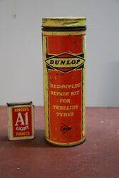 Vintage Dunlop Reddiplug Repair Kit Tin.