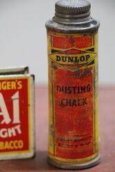 Vintage Dunlop Small Dusting Chalk Tin