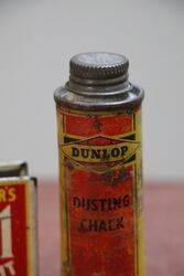 Vintage Dunlop Small Dusting Chalk Tin