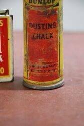 Vintage Dunlop Small Dusting Chalk Tin