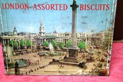 Vintage ELKES London Biscuits Pictorial Tin 