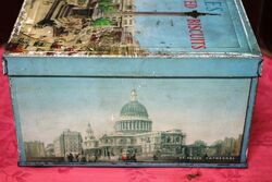 Vintage ELKES London Biscuits Pictorial Tin 