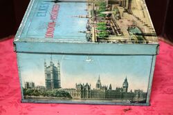 Vintage ELKES London Biscuits Pictorial Tin 