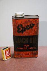 Vintage EPCO Jack Oil One Quart Tin. Vintage EPCO Jack Oil One Quart Tin.
