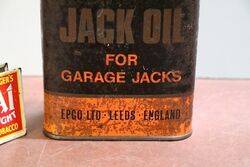 Vintage EPCO Jack Oil One Quart Tin