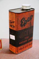 Vintage EPCO Jack Oil One Quart Tin