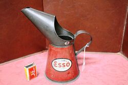 Vintage ESSO One Quart Oil Jug Pourer.