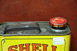 Vintage Early French Shell Motor Oil 2 litre Tin
