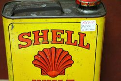 Vintage Early French Shell Motor Oil 2 litre Tin
