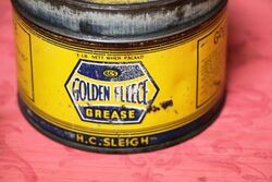 Vintage Early Golden Fleece HEX One Pound Grease Tin